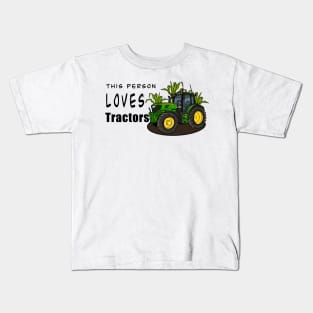 This Person Loves Tractors Kids T-Shirt